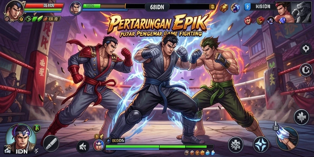 Screenshot 68IDN menampilkan aksi pertarungan yang seru dan intens.