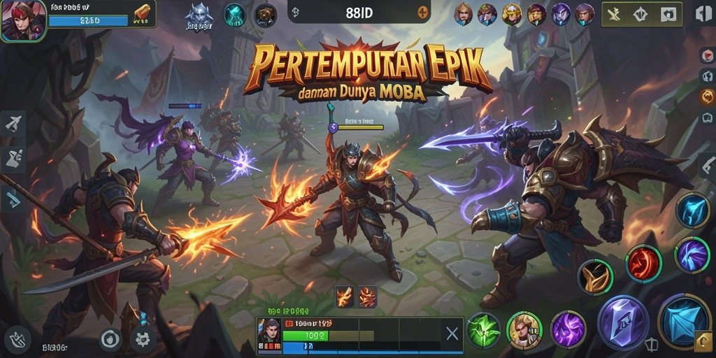 Screenshot 88ID menunjukkan pertempuran seru dan strategi tim.