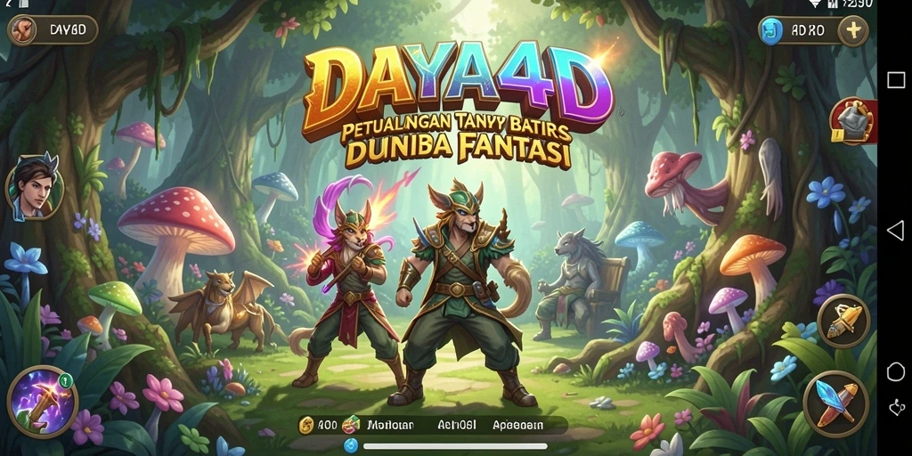 Screenshot gameplay DAYA4D yang menunjukkan keindahan dunia petualangan.