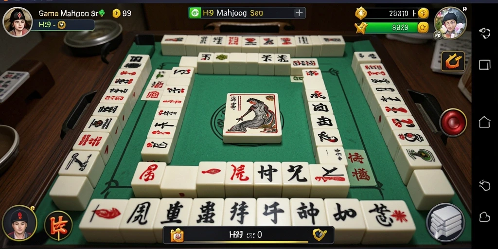 Tampilan utama H89 menampilkan gameplay Mahjong yang seru dan menarik.