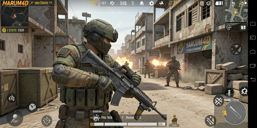 Gameplay intens di HARUM4D dengan aksi yang mendebarkan.