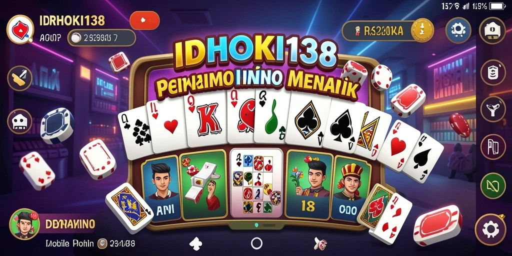 Tampilan gameplay seru dari IDRHOKI138 di ponsel.