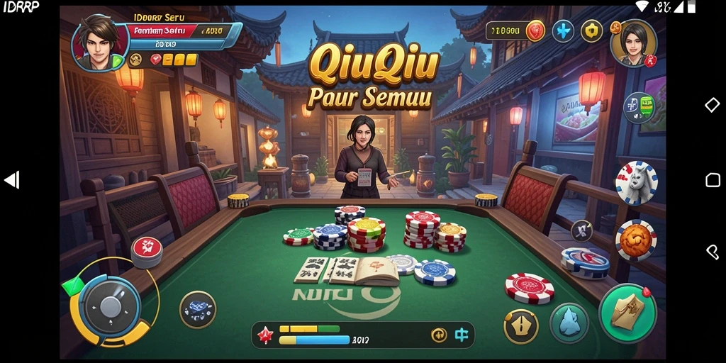 Tampilan gameplay QiuQiu yang menarik di IDRRP.