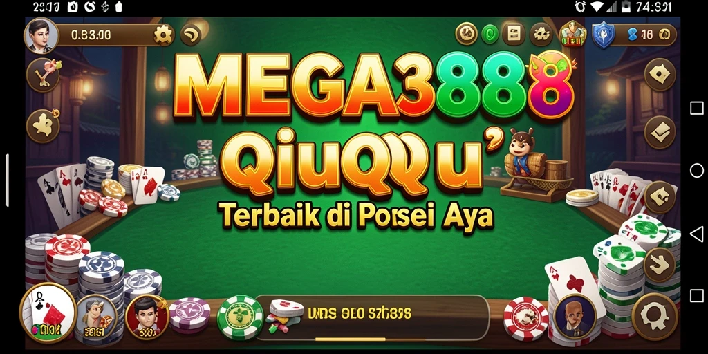 Tampilan gameplay seru dalam MEGA388 QiuQiu.