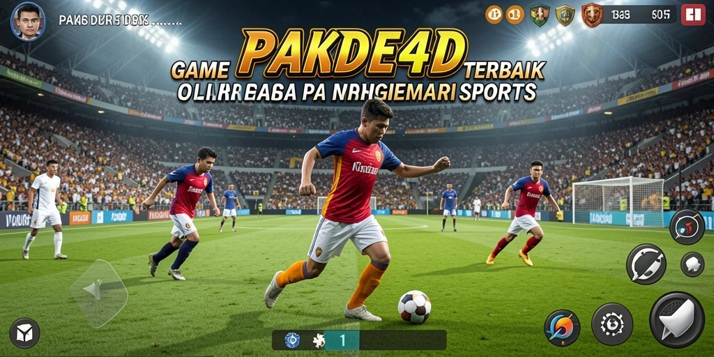 Screenshot PAKDE4D menampilkan aksi seru dalam permainan olahraga.
