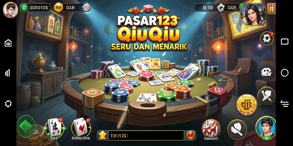 Tangkapan layar gameplay QiuQiu yang menegangkan di PASAR123.