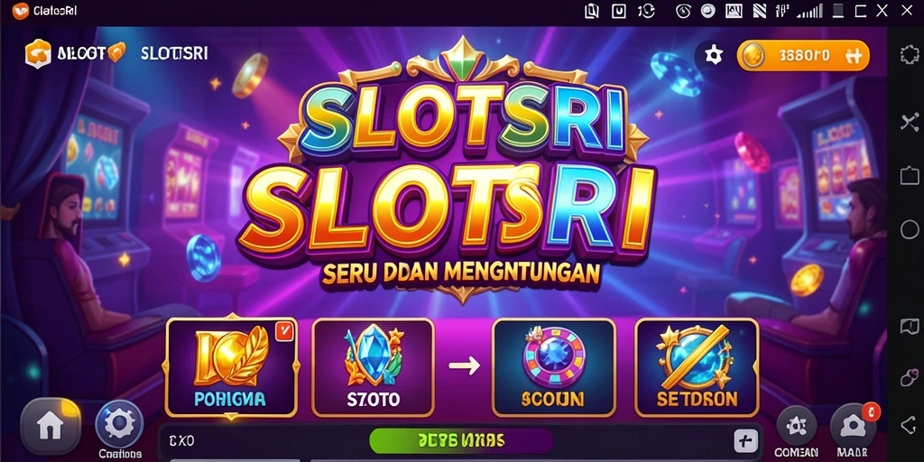 Tangkapan layar yang menunjukkan pengalaman bermain slot SLOTSRI yang seru.