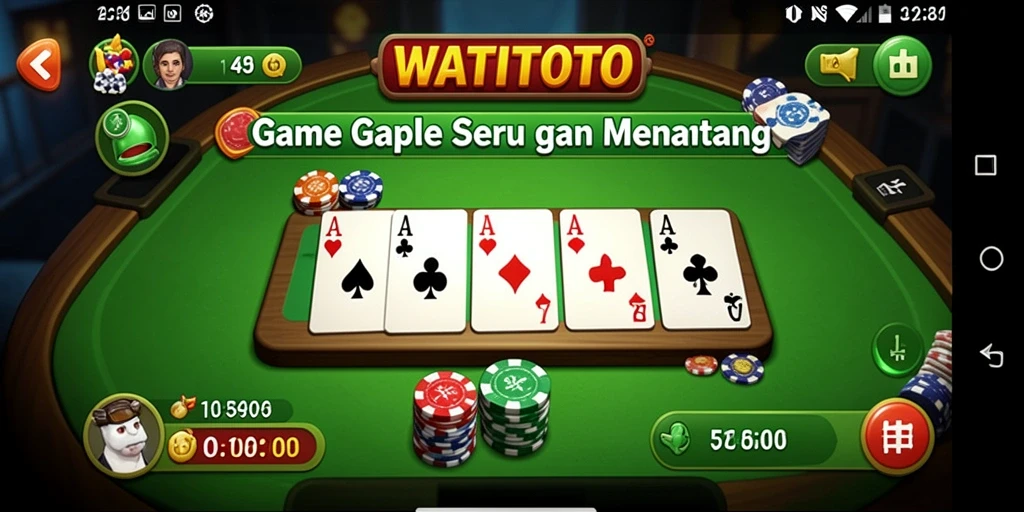 Tampilan gameplay WATITOTO yang seru dan menegangkan.